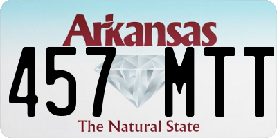 AR license plate 457MTT