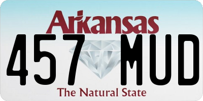 AR license plate 457MUD