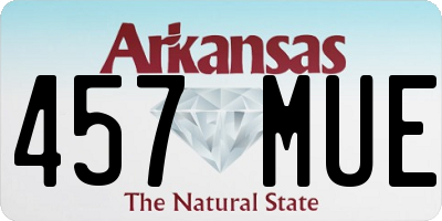 AR license plate 457MUE
