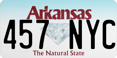 AR license plate 457NYC