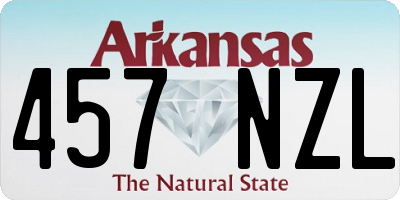 AR license plate 457NZL