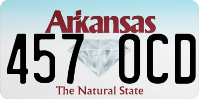 AR license plate 457OCD