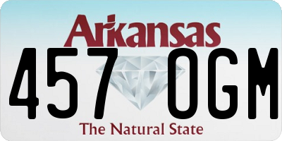AR license plate 457OGM