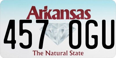 AR license plate 457OGU