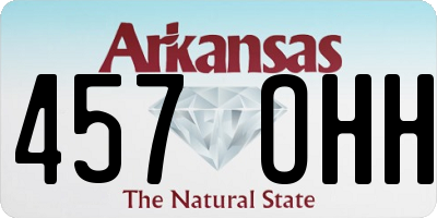 AR license plate 457OHH