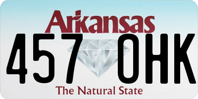 AR license plate 457OHK