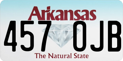 AR license plate 457OJB