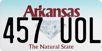 AR license plate 457UOL