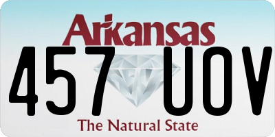 AR license plate 457UOV