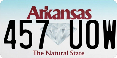 AR license plate 457UOW