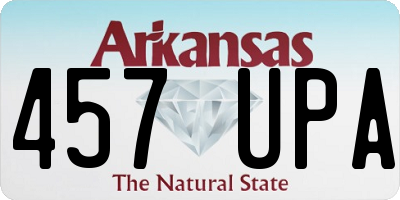AR license plate 457UPA