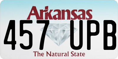 AR license plate 457UPB