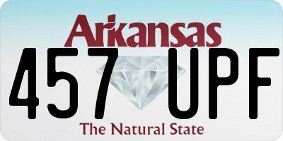 AR license plate 457UPF