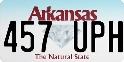 AR license plate 457UPH