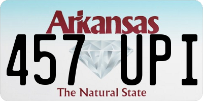 AR license plate 457UPI