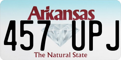 AR license plate 457UPJ