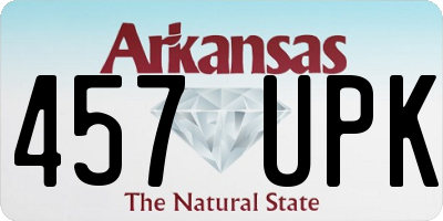AR license plate 457UPK