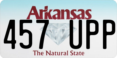 AR license plate 457UPP