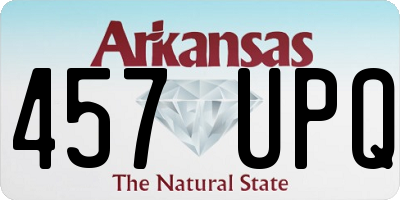 AR license plate 457UPQ