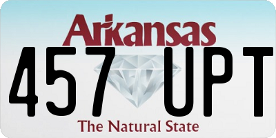 AR license plate 457UPT