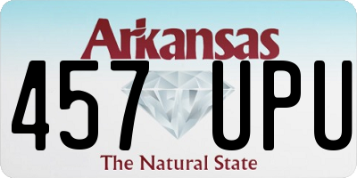 AR license plate 457UPU