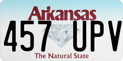 AR license plate 457UPV