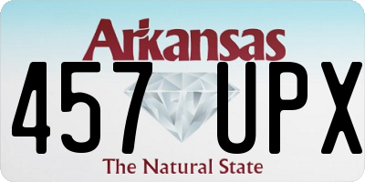 AR license plate 457UPX