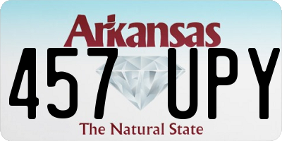 AR license plate 457UPY