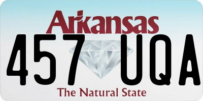 AR license plate 457UQA