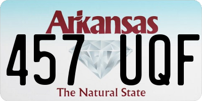 AR license plate 457UQF