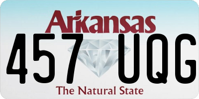 AR license plate 457UQG