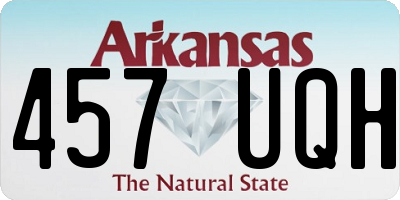AR license plate 457UQH