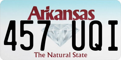 AR license plate 457UQI