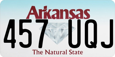 AR license plate 457UQJ