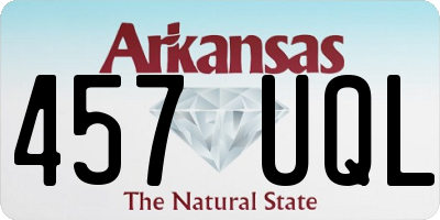 AR license plate 457UQL