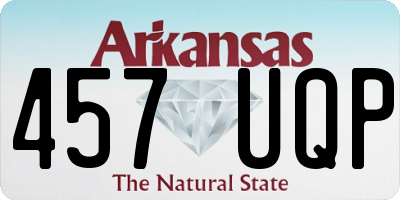 AR license plate 457UQP
