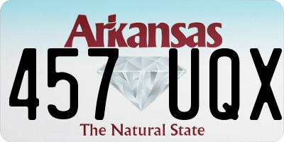 AR license plate 457UQX