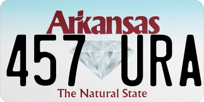 AR license plate 457URA