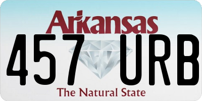 AR license plate 457URB