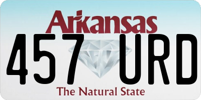 AR license plate 457URD