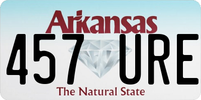 AR license plate 457URE