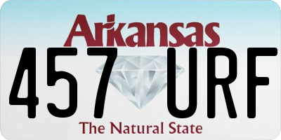 AR license plate 457URF