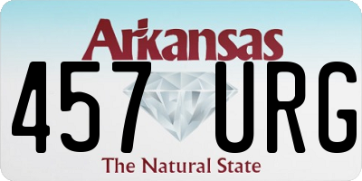 AR license plate 457URG
