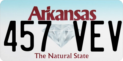 AR license plate 457VEV