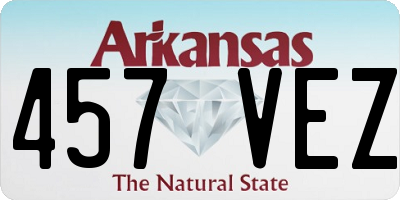 AR license plate 457VEZ