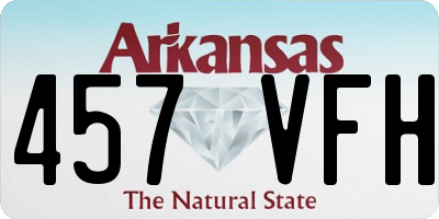 AR license plate 457VFH