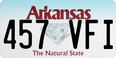 AR license plate 457VFI