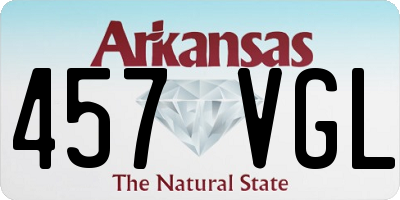 AR license plate 457VGL