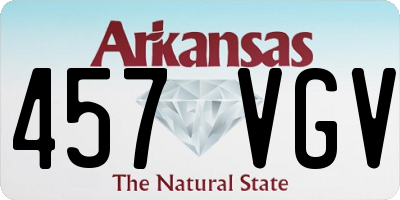 AR license plate 457VGV