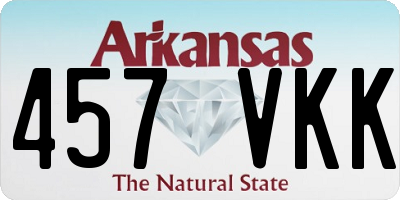 AR license plate 457VKK